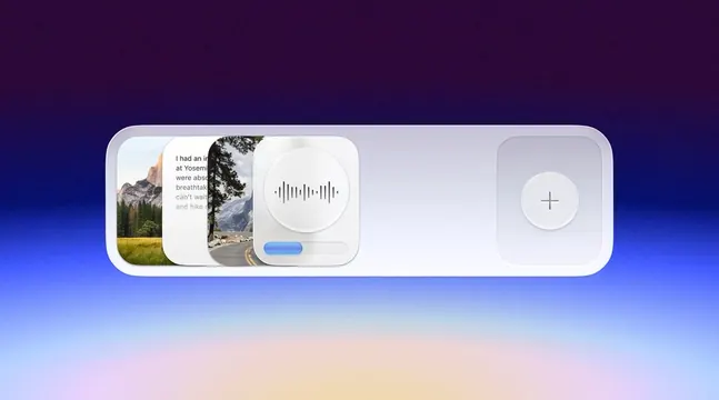 UI Component Mockup with Glassmorphism, glassmorphism, minimal, vibrant