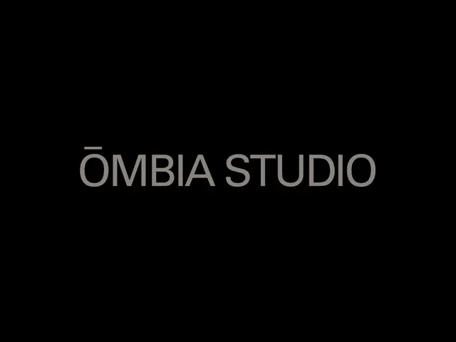 OMBIA STUDIO Wordmark, minimal, monochrome, high-contrast