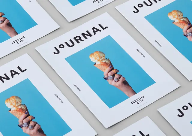 Journal Magazine Mockup, minimal, editorial, light