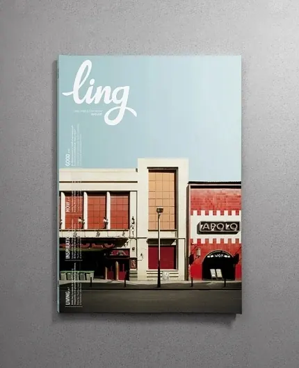 Urban Streetscape with Script Overlay, minimal, photographic, light