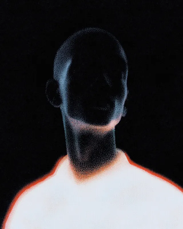Abstract Humanoid Portrait, dark-mode, abstract, dark