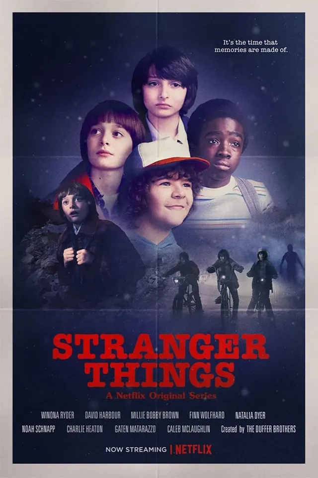 Stranger Things Season 4 Poster, photographic, dark-mode, dark