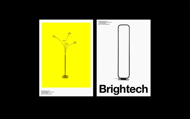 Brightech Identity System, minimal, swiss, high-contrast