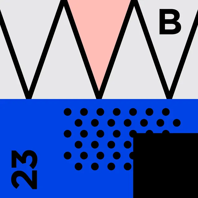Geometric Abstract Graphic, minimal, swiss, high-contrast
