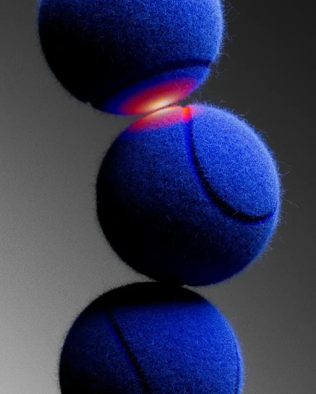 Abstract Spheres with Light Interaction, 3d-render, geometric, dark