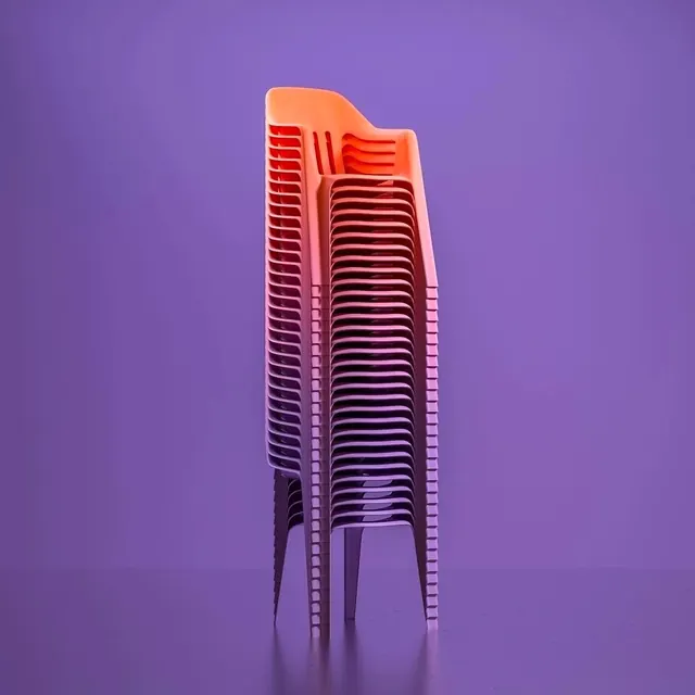 Abstract Gradient Stack, minimal, gradient-heavy, vibrant