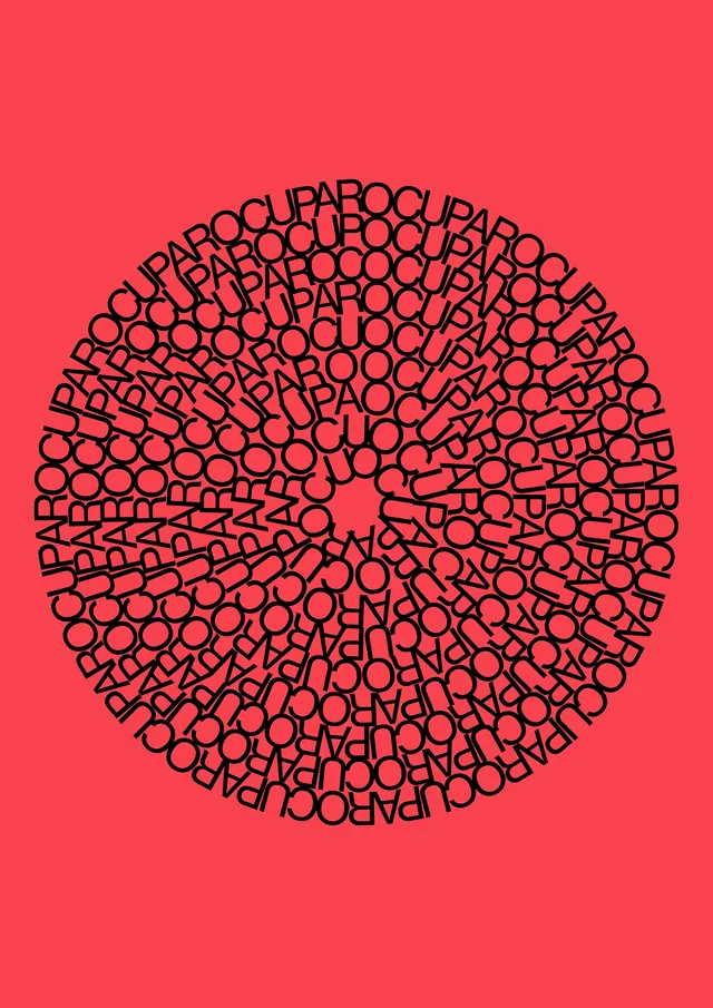 Red Circular Pattern Graphic, geometric, abstract, vibrant