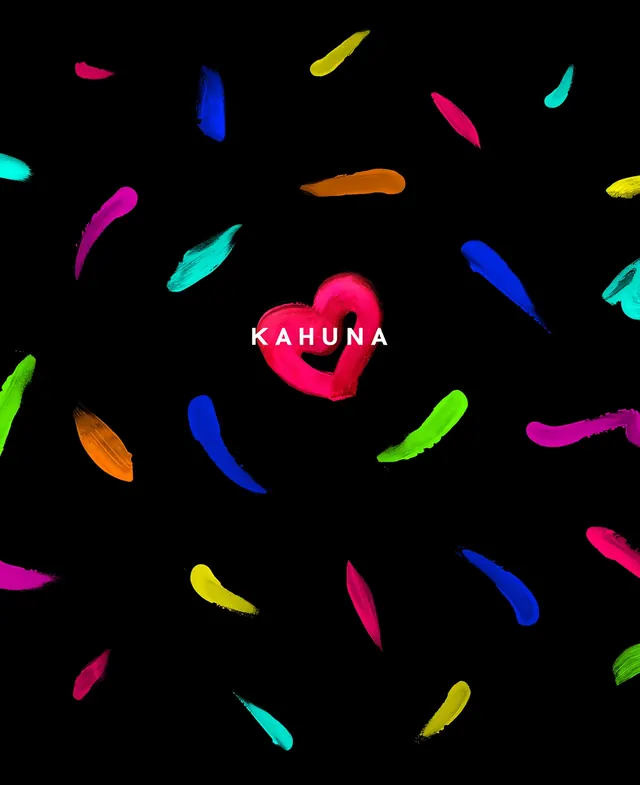 Kahuna Abstract Graphic Design, playful, abstract, dark