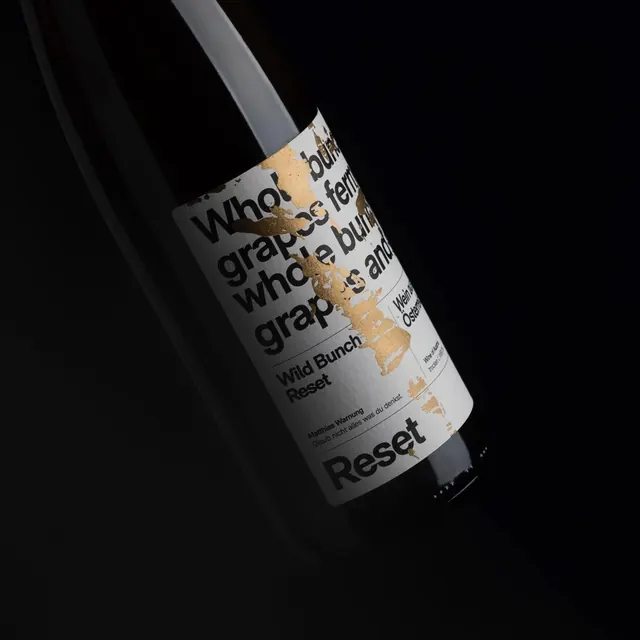 Wine Bottle Label Design, minimal, swiss, dark