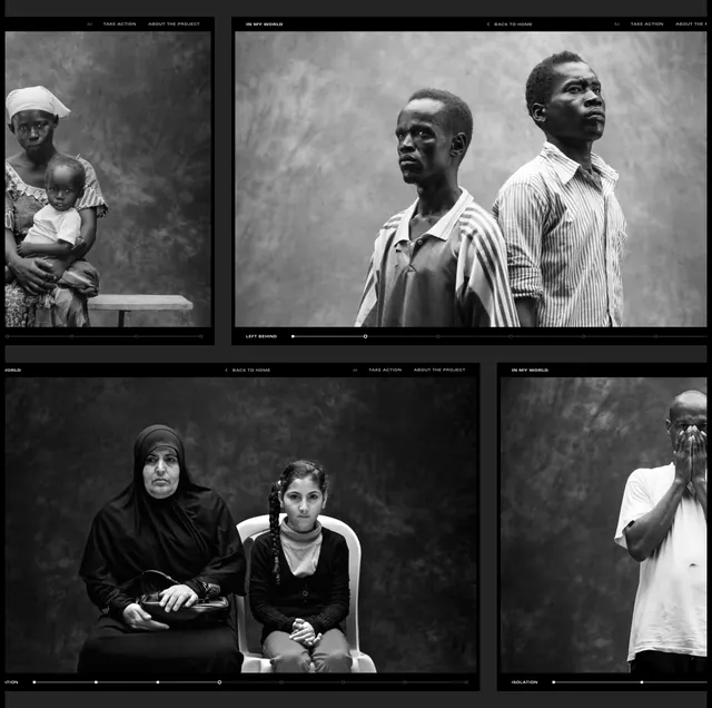 Monochrome Portrait Grid, monochrome, boxed, monochrome