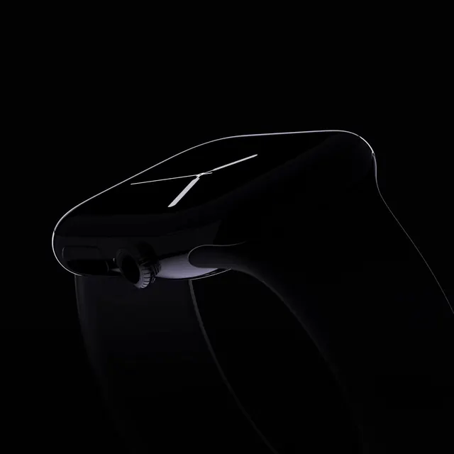 Futuristic Wearable Device Mockup, minimal, luxury, dark