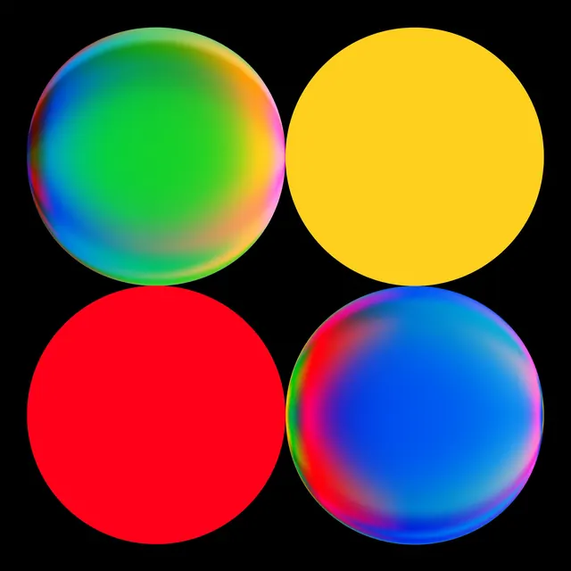 Abstract Gradient Spheres, minimal, gradient-heavy, vibrant