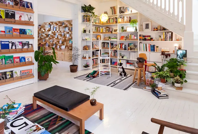 Cozy Home Office Interior, photographic, organic, warm