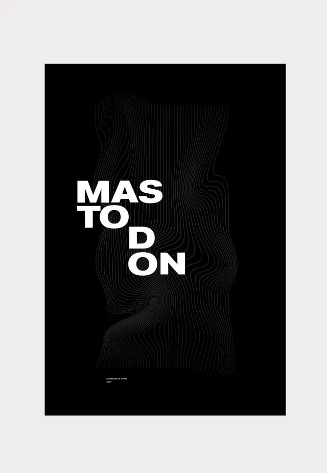 Mas Todon Typography Design, minimal, dark-mode, dark