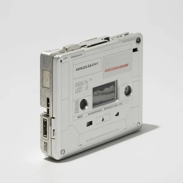 Retro Cassette Tape Mockup, minimal, technical, light