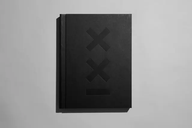 Minimalist Black Book Mockup, minimal, monochrome, dark