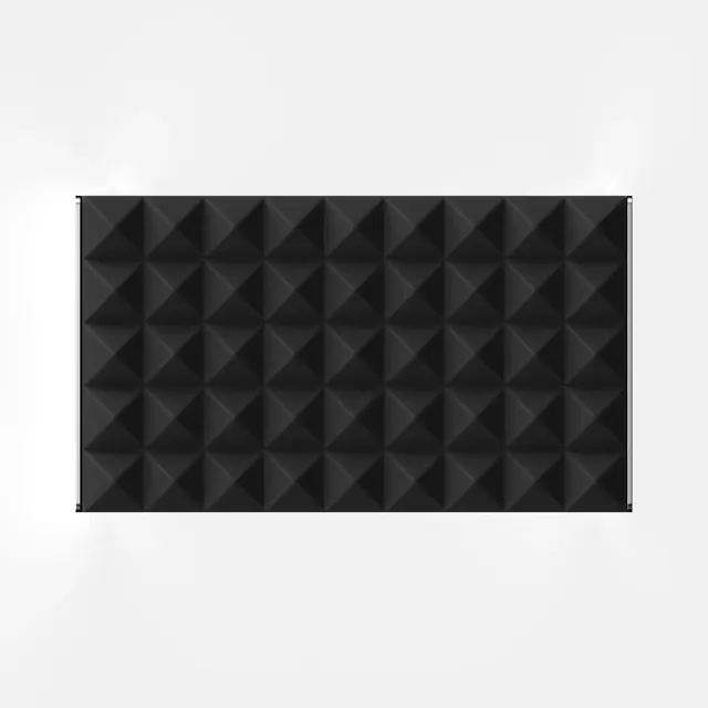Geometric 3D Pyramid Pattern, minimal, dark-mode, dark