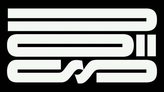 Abstract Geometric Wordmark, minimal, geometric, monochrome