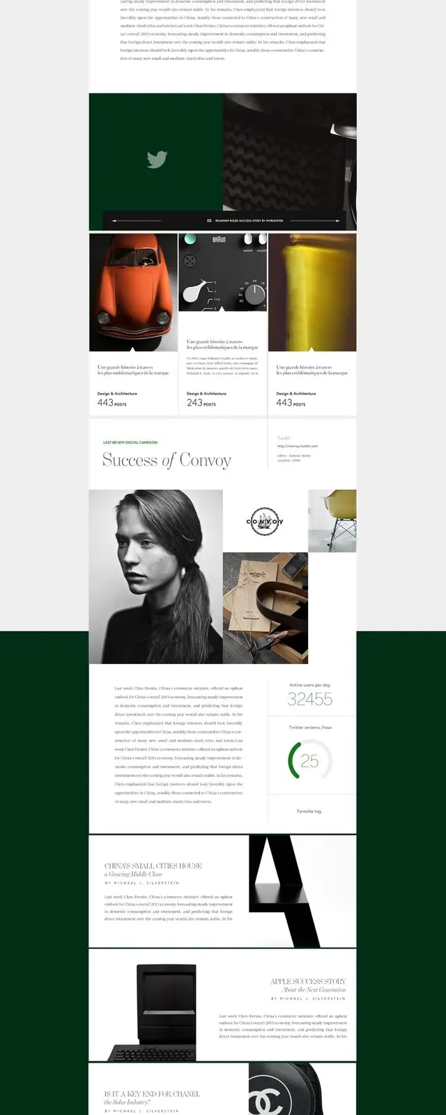 Editorial Layout Design Reference, minimal, editorial, light