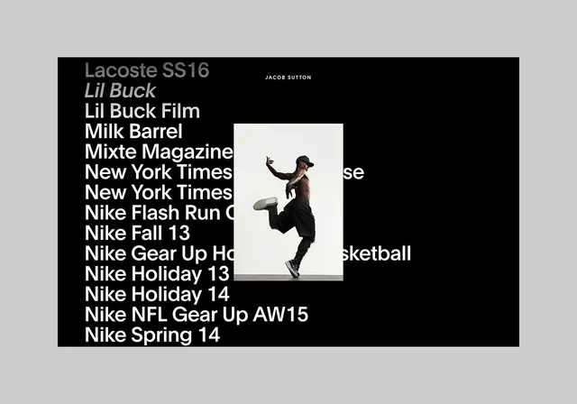 Nike Editorial Typography Layout, minimal, swiss, monochrome