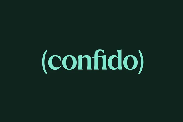(confido), minimal, dark-mode, dark