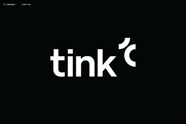 Tink Logo Design, minimal, dark-mode, dark