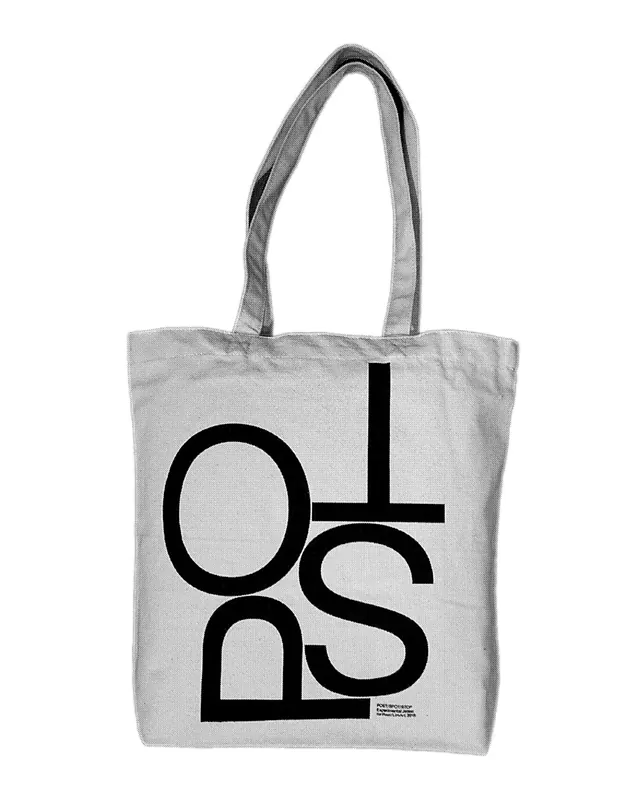 Monochrome Typography Tote Bag, minimal, monochrome, monochrome