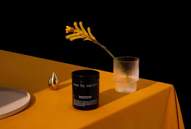 Minimalist Product Mockup with Gold Accents, minimal, luxury, vibrant