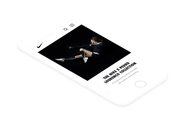 Fitness App Mockup, minimal, editorial, monochrome