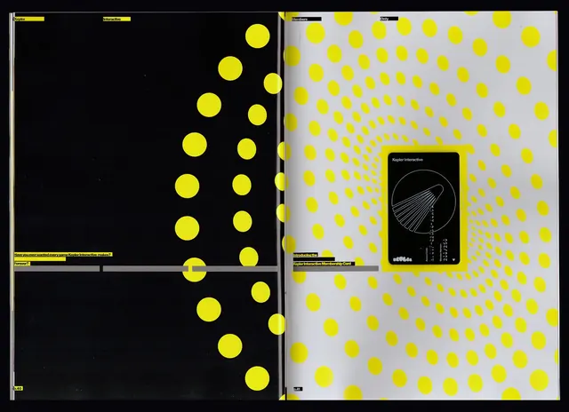 Geometric Dot Pattern Identity System, minimal, swiss, high-contrast