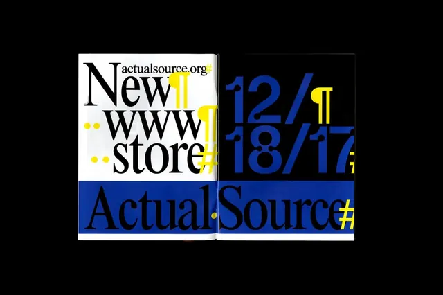 ActualSource Identity System, brutalist, neo-brutalist, high-contrast
