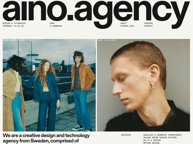 dino.agency Brand Identity, minimal, corporate-clean, high-contrast