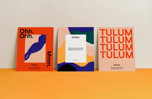 Graphic Design Identity Mockup, minimal, swiss, vibrant