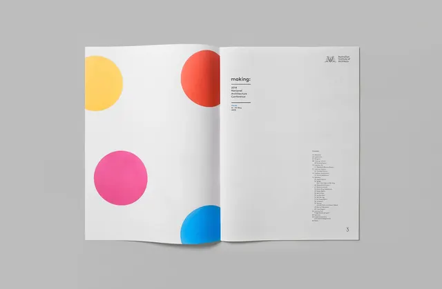 Minimalist Editorial Spread with Geometric Shapes, minimal, swiss, light
