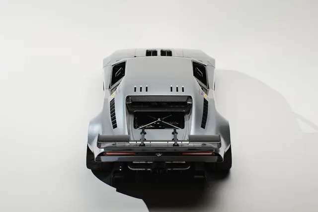 3D Render of a Futuristic Vehicle, minimal, technical, monochrome
