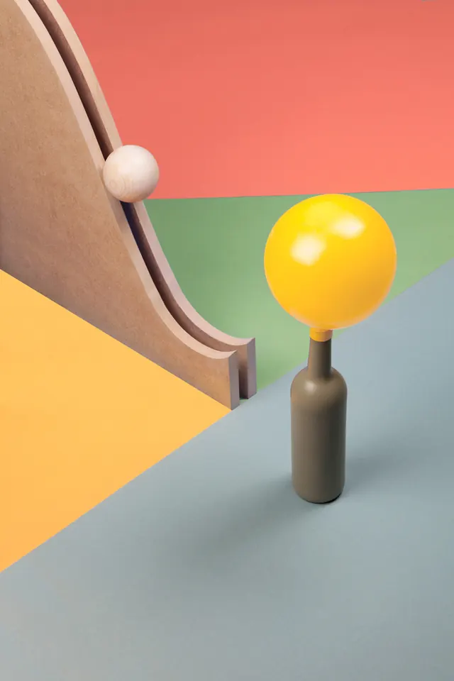 Abstract 3D Geometric Composition, minimal, 3d-render, vibrant