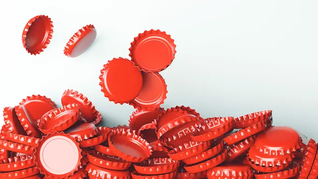 Red Capsule Graphic Elements, minimal, geometric, vibrant