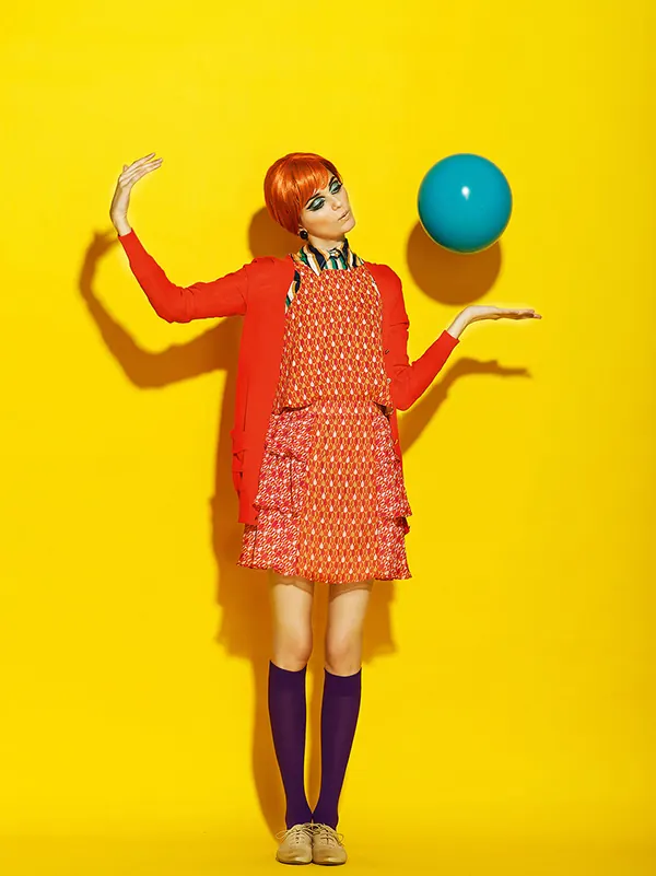 Surrealist Fashion Collage, playful, maximalist, vibrant