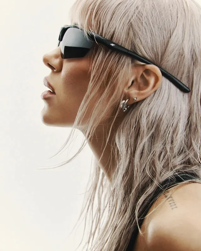 Fashion Portrait with Sunglasses, photographic, luxury, monochrome