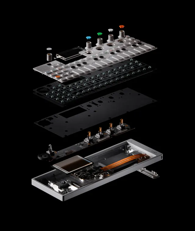 Hardware Interface Mockup, technical, minimal, dark