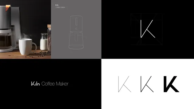 Kuk Coffee Maker Branding, minimal, corporate-clean, dark