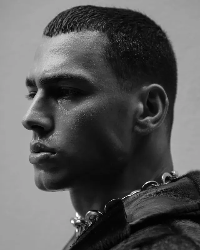 Monochrome Portrait of a Man, monochrome, photographic, monochrome