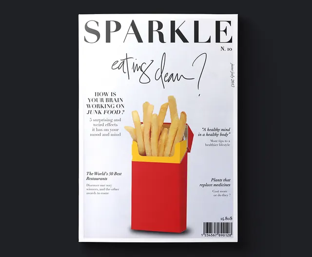 Sparkle New Day Poster, editorial, playful, high-contrast