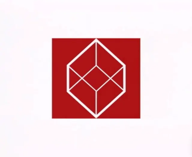 Geometric Cube Logo, minimal, geometric, high-contrast
