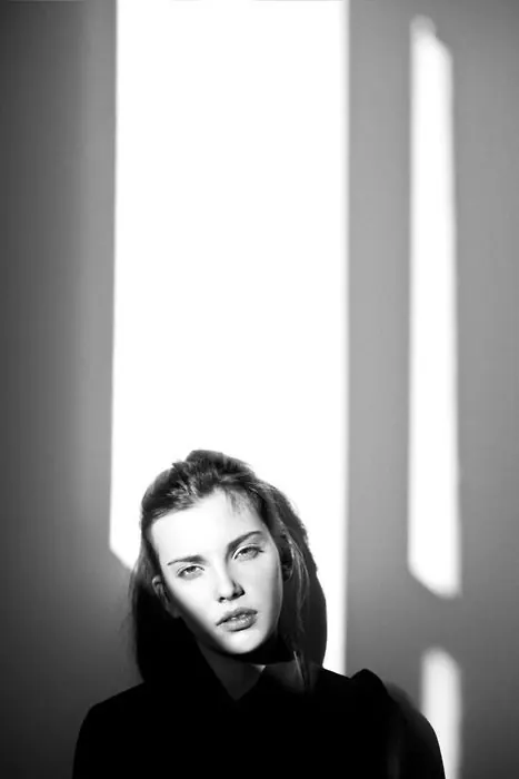 Monochrome Portrait with High Contrast Lighting, minimal, monochrome, monochrome