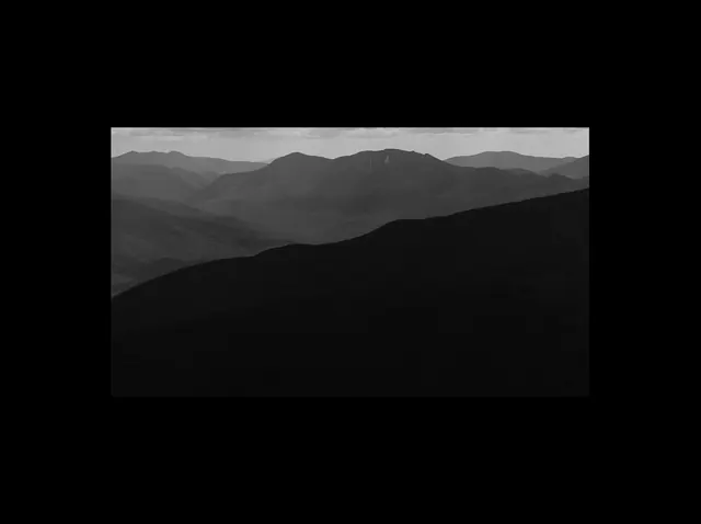 Monochrome Mountain Landscape, minimal, monochrome, monochrome