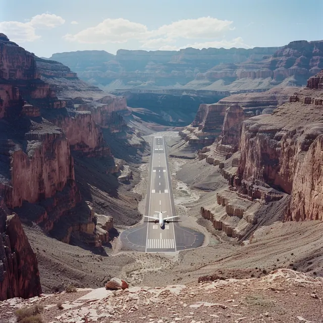 Aerial View of Grand Canyon Road, photographic, organic, earthy