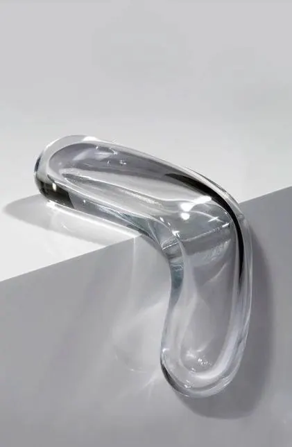 Abstract Glass 3D Render, minimal, glassmorphism, light