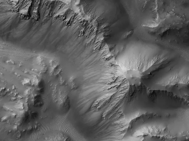 Satellite Topography of Lunar Surface, photographic, monochrome, monochrome