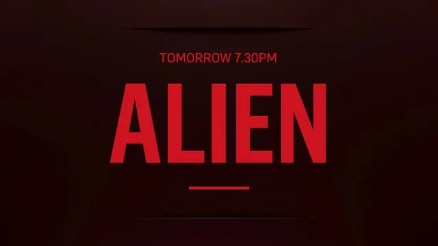 Alien Movie Poster Design, minimal, dark-mode, dark